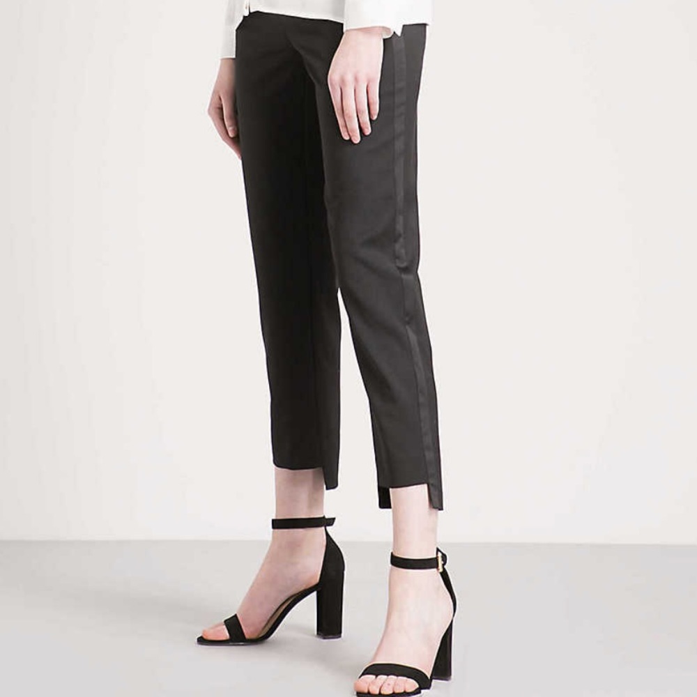 Maje black tapered piesta black pants new